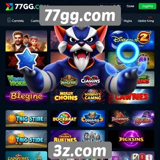 Jogos em destaque no site 77gg.com