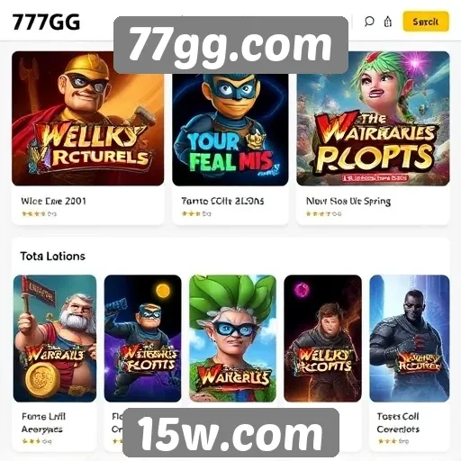 Exploração das principais categorias de jogos no 77gg.com