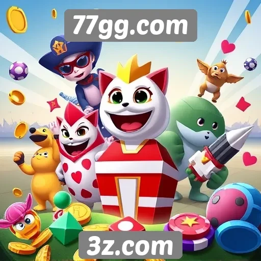 Diversidade de jogos disponíveis no 77gg.com